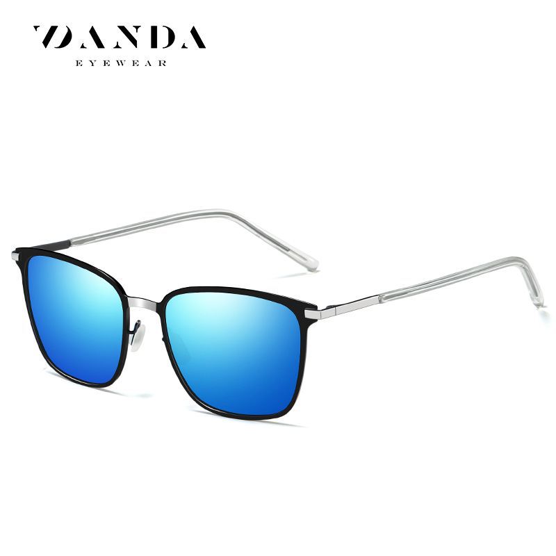 Gafas de sol de los Hombres Nuevo cuadrado gafas de sol polarizadas p0864 metal conductor gafas de visión nocturna gafas de sol