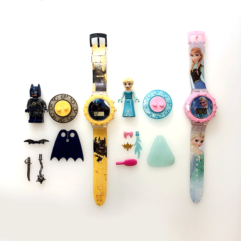 Children's cartoon plastic trend electronic lightweight watch