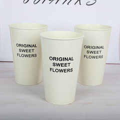 鮮花花桶花瓶花器插花醒花桶花店鮮花乾花鐵皮花桶客廳裝飾擺件