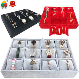 现货批发12位小枕头手镯手表手串收纳盘展示饰品珠宝厂家直销