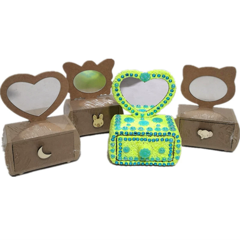 Детские развивающие игрушки ручной работы DIY Снежинка Грязь Ультралегкий глиняный туалетный столик из МДФ Зеркало 2020 Стиль