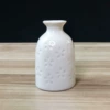 Plum vase white