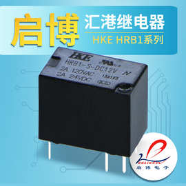 HKE汇港信号继电器HRB1-S-DC3V 5V 9V 12V 24V 6脚1A小型直流通讯