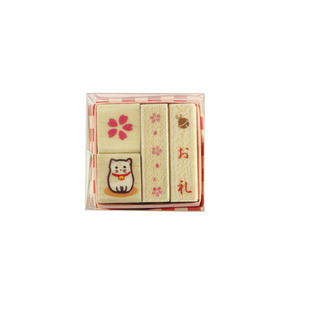 Японский кодовый набор Kodomo no Kao Wooden Seal (Mame Hanko) [Specials Division]