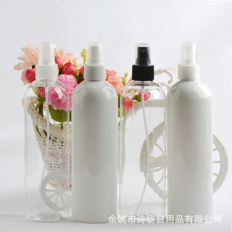 厂家直销400ml圆肩喷雾瓶 大号水分装空瓶喷壶分装瓶清洁液瓶