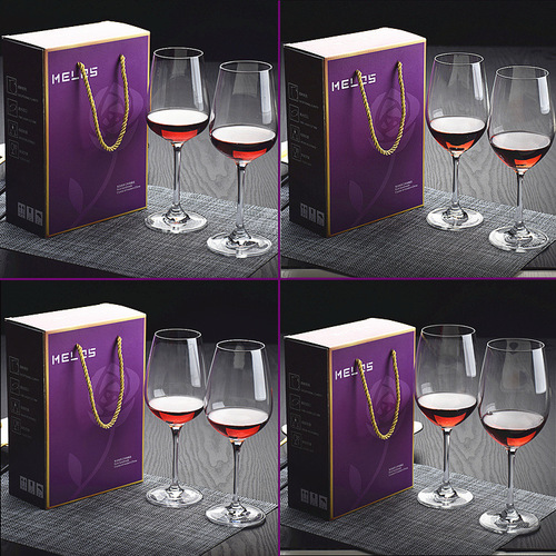 Crystal glass Bordeaux wine cup, stemmed wine glass, wine cup, gift set
