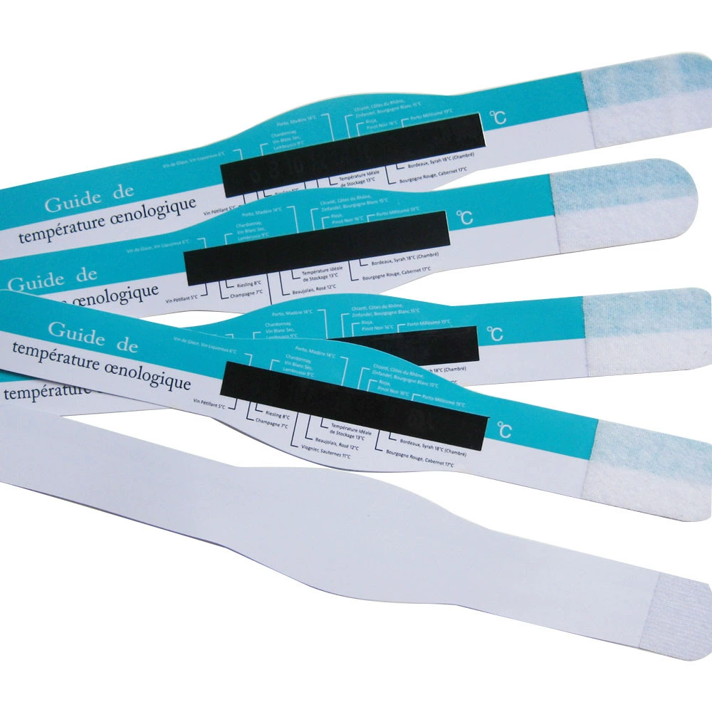 Термометр для красного вина на липучке Паста Кольцо температуры красного вина Гибкая Волшебная температурная паста Винный термометр