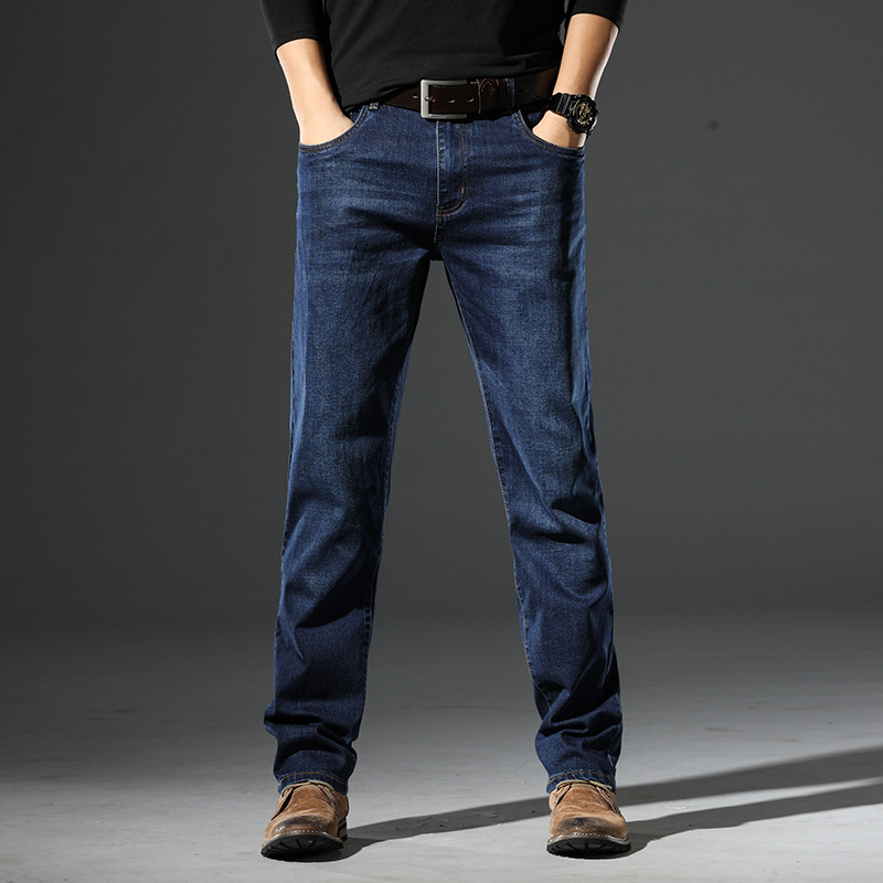 2024 Summer Thin Jeans Men's Business Men's Denim Pants Men's Trousers Straight Leg Pants 2024 Summer Thin Jeans Men's Business Men's Denim Pants Men's Trousers Straight Leg Pants