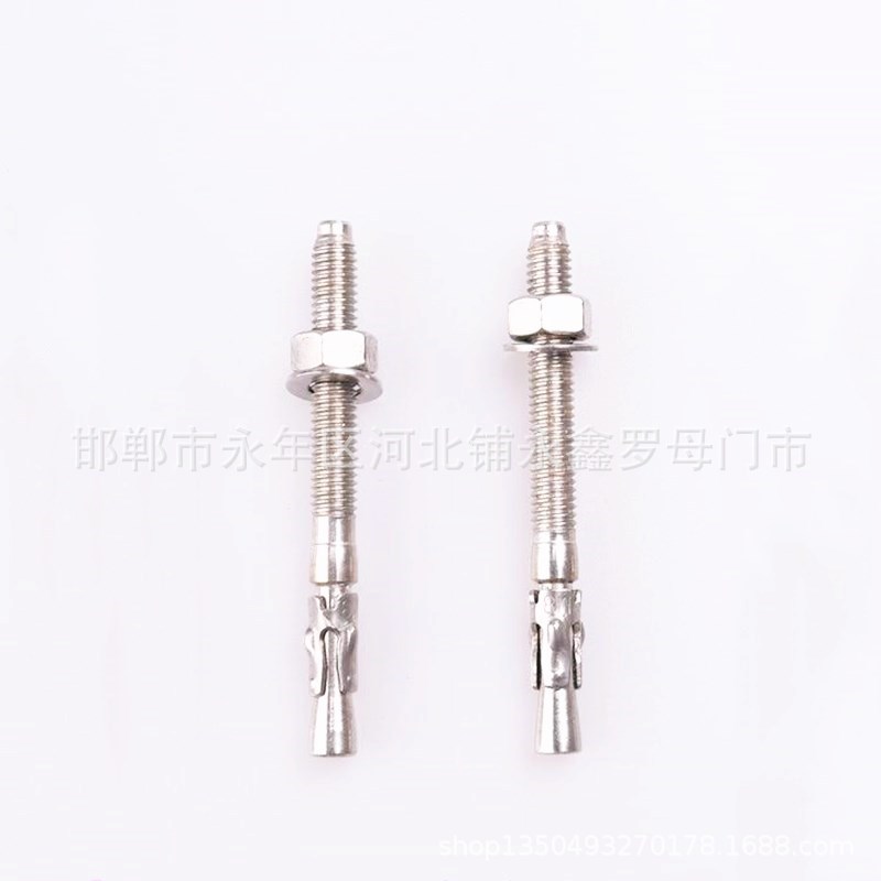 不锈钢车修壁虎拉爆膨胀螺栓 304电梯螺丝 攀岩无管膨胀螺丝M6M18