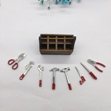 娃娃屋 微缩食玩成品模型diy工具小屋专用配件 12分迷你工具箱