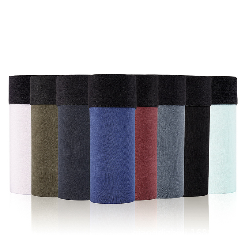 Fuente fabricante de algodón color sólido calzoncillos bóxer para hombres, transpirable y absorbente de sudor, calzoncillos de cintura media para hombres, pantalones sueltos de gran tamaño para jóvenes