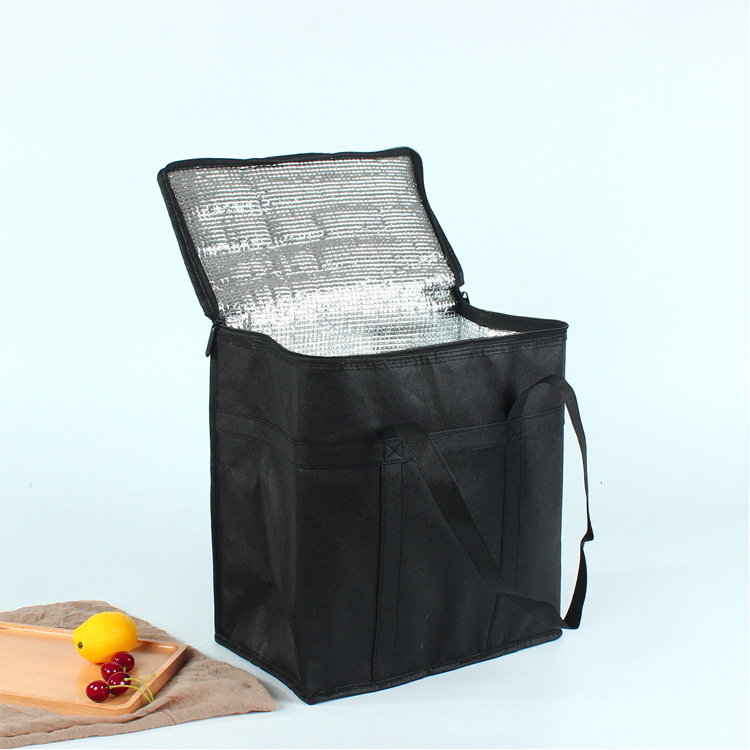 En stock transfronteriza exclusiva bolsa de aislamiento no tejido engrosada papel de aluminio bolsa de hielo portátil pastel de picnic bolsa de aislamiento para llevar