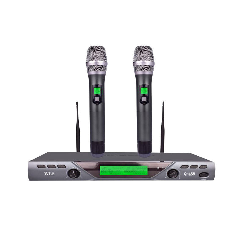 厂家直供一拖二无线 话筒KTV酒吧包房话筒 教室会议室手持麦克风