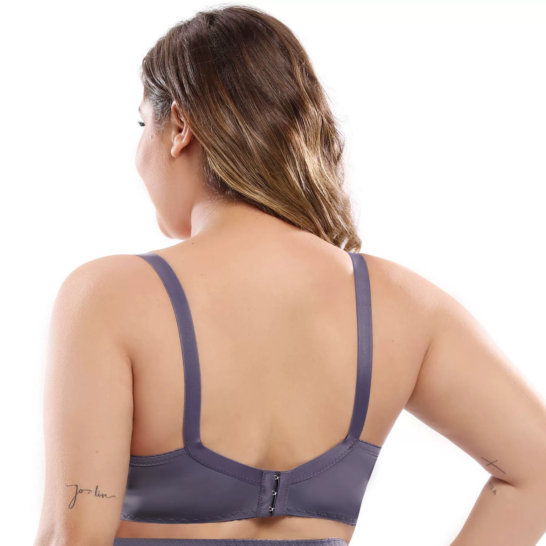 Ultra-thin Plus-Size Bra, European Style, Underwire Steel Ring, Lace Trim (85D–110D)