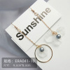 Fashionable universal earrings with tassels, simple and elegant design, flowered