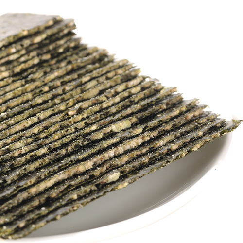Qi Xiao Jiang Seaweed Sandwich Crisps 125g Sesame Sandwich Seaweed Sticks with Spot Vegetable Seaweed Ready-to-Eat Children's Snacks Wholesale
