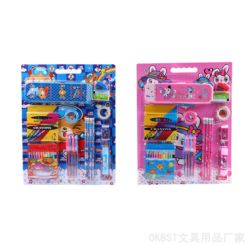 Traje de papelería directo de fábrica Venta caliente traje de premio escolar estudiante escritura pluma traje de regalo traje de protección del medio ambiente