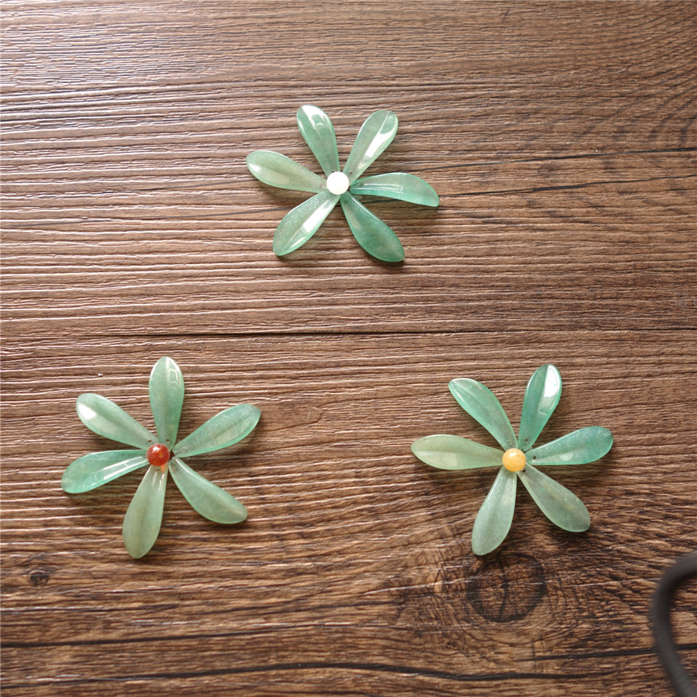 Genuine design organic earrings jade handmade