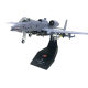 ns model1:100Thunderbolt lightning attack aircraft big shark mouth A- 10 fighter aircraft model