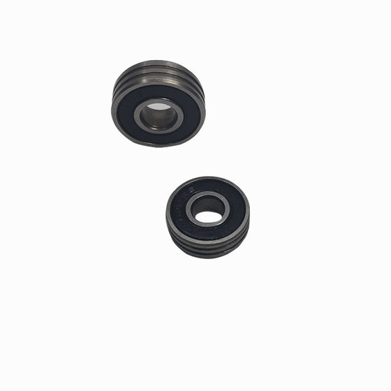 Miniature deep groove ball bearing 608zz/2RS carbon steel double-sided slotted bearing injection molding bearing plastic coated rubber bearing