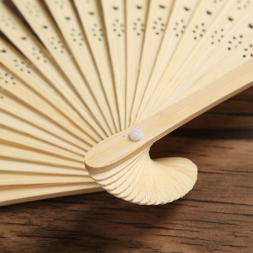 Plum Blossom Fan Chinese Style Classical Women's Folding Fan Wedding Elegant Cloth Fan Gift Fan Bamboo Fan Floor Stall Logo Foreign Trade