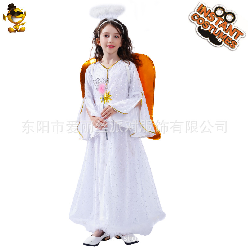 Ángel traje de los niños de rol traje de rendimiento traje de escenario Cosplay disfraz mascarada