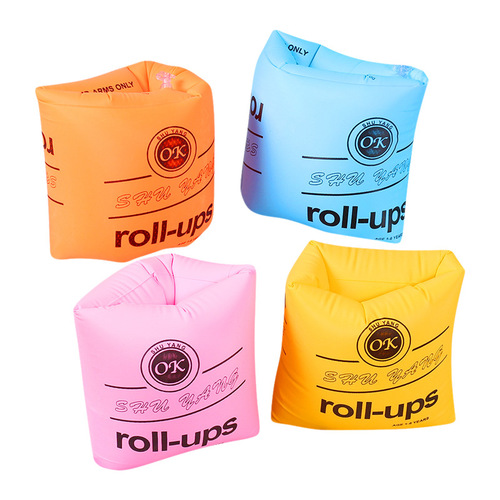 Wholesale adult inflatable round water sleeves thickened roller arm circle double air bag ok safe swimming arm circle water sleeve