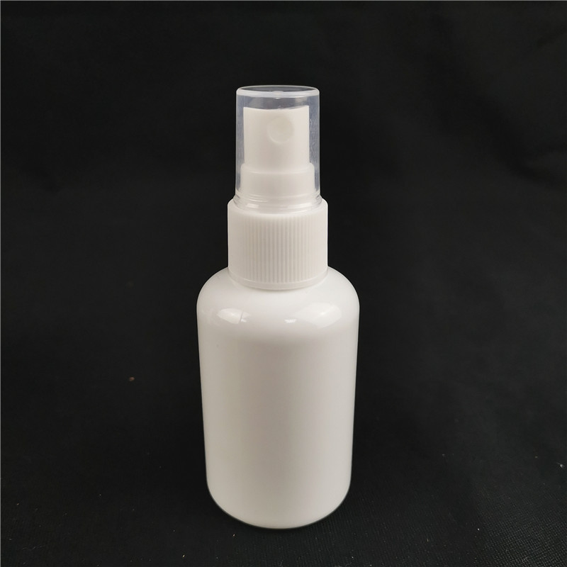 厂家直销50ml矮胖pet喷雾瓶 50ml白色避光喷雾瓶 50mlpet矮胖形