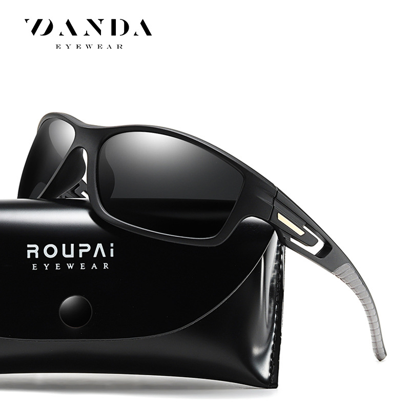 Nuevo AliExpress visión nocturna polarizada gafas de sol al aire libre gafas de montar secundaria inyección TR90 deportes conducción gafas de sol