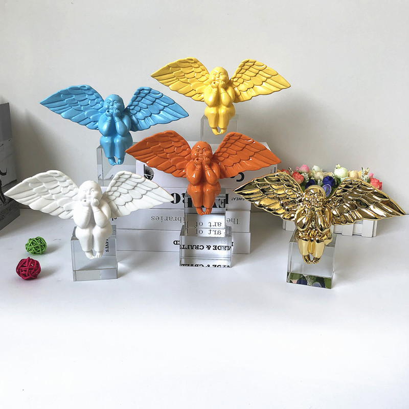 Creative Crafts Nordic Little Angel Ornaments Modern Simple Fashion Living Room Children's Room Home Decoration Ornaments