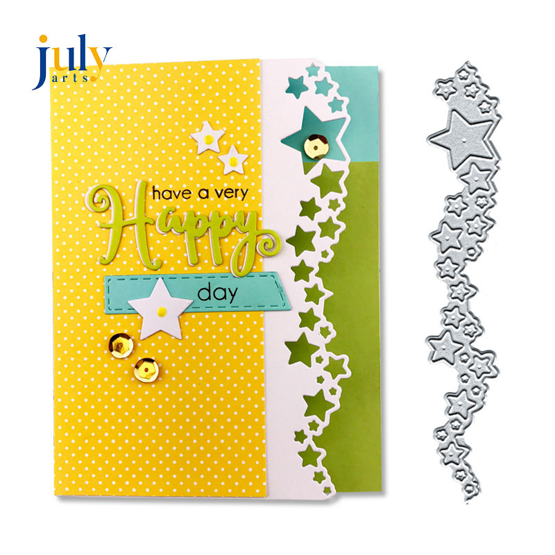 scrapbook DIY knife die carbon steel knife die Children DIY embossing knife die cutting version star background