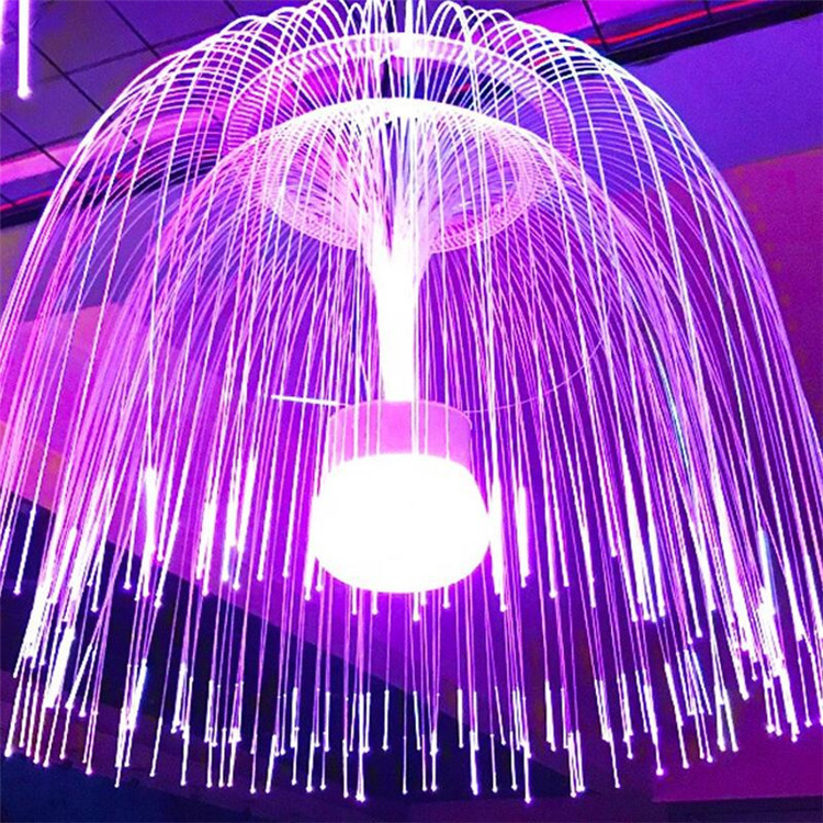 LED de fibra óptica de colores que cambia de color de doble capa marinero luz intermitente Cadena de luz cielo estrellado decoración al aire libre árbol colgando iluminación