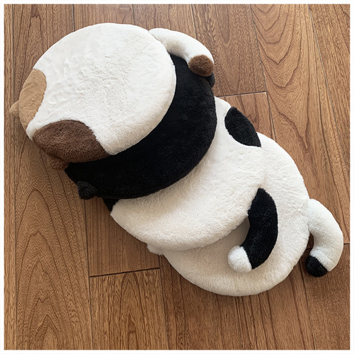 Imitation rabbit fur plush cushion removable and washable slow rebound memory foam cute cartoon animal round comfortable butt cushion