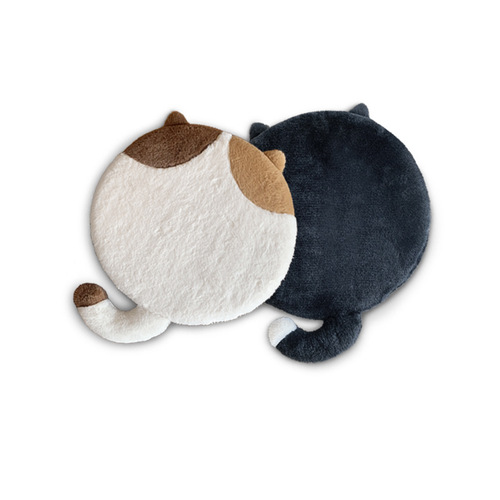 Imitation rabbit fur plush cushion removable and washable slow rebound memory foam cute cartoon animal round comfortable butt cushion