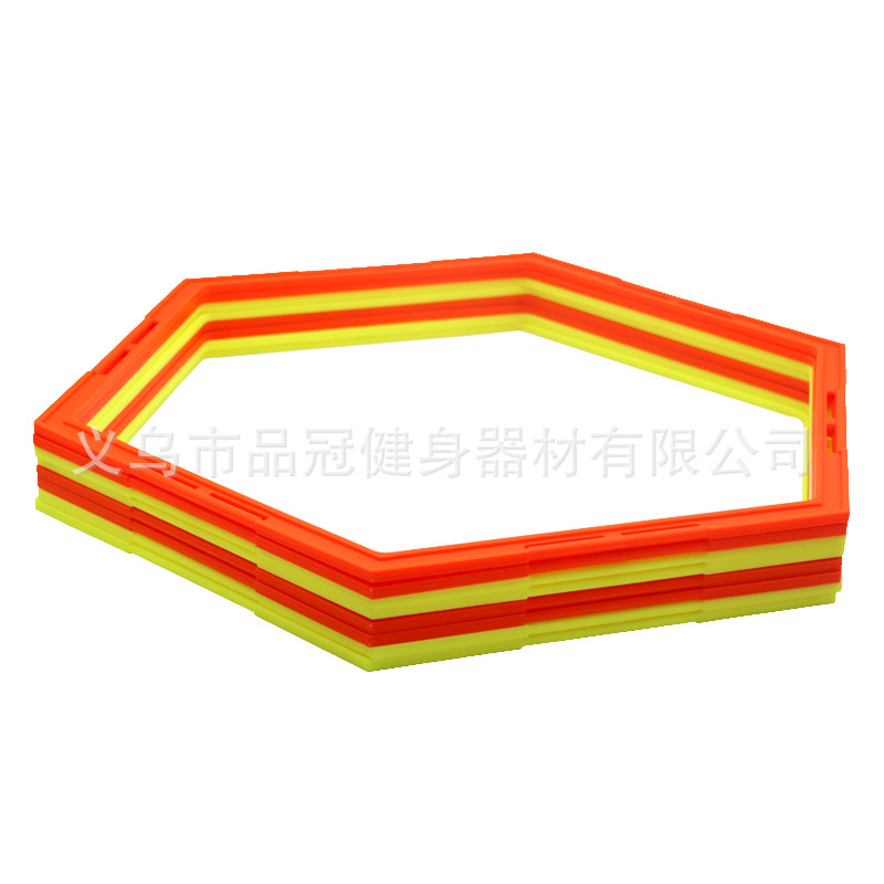 Equipo de entrenamiento de fútbol Anillo de agilidad hexagonal anillo de entrenamiento multifuncional anillo de cuerpo equipo de entrenamiento de baloncesto