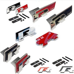 Suitable for Volkswagen R-labeled cars with mid-grid stickers, modified Golf 6 Magotan, new Sagitar CC, mid-grid stickers