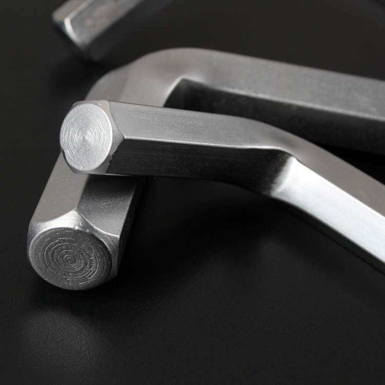 Fábrica de longitud media sola llave hexagonal cabeza de bola equipo mecánico hexagonal herramientas de hardware de apoyo