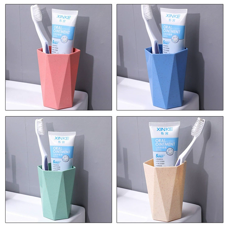 Толстостенное кружевное стекло из пшеничного волокна, кружка для зубных щеток, стакан для ополаскивателя, домашняя парная кружка для зубных щеток, стакан для мытья с ароматом пшеницы.