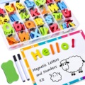 儿童玩具彩色eva磁性冰箱贴英文字母磁力贴立体海绵早教益智玩具