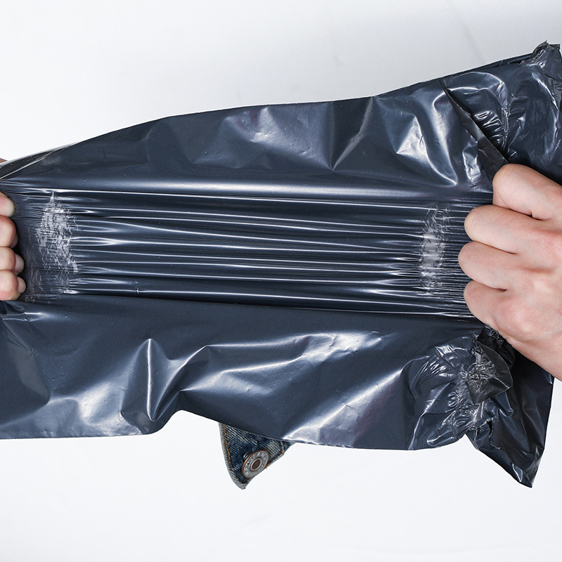 Bolsa de mensajería negra, bolsa de embalaje logística impermeable, bolsa de embalaje grande, bolsa de mensajería gruesa, gran cantidad