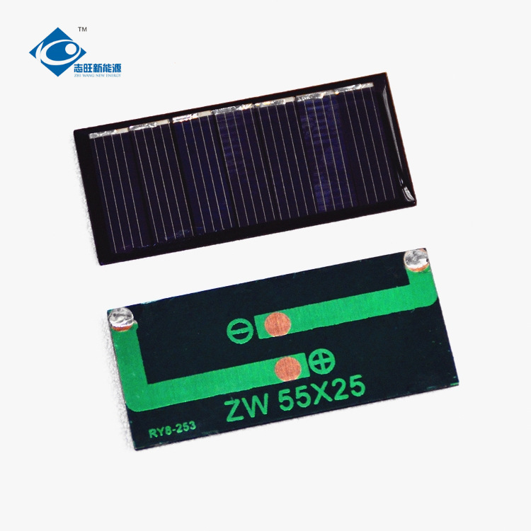 余姚志旺十年经营 55*25多晶硅滴胶太阳能板3.5V迷你电机适用0.2W