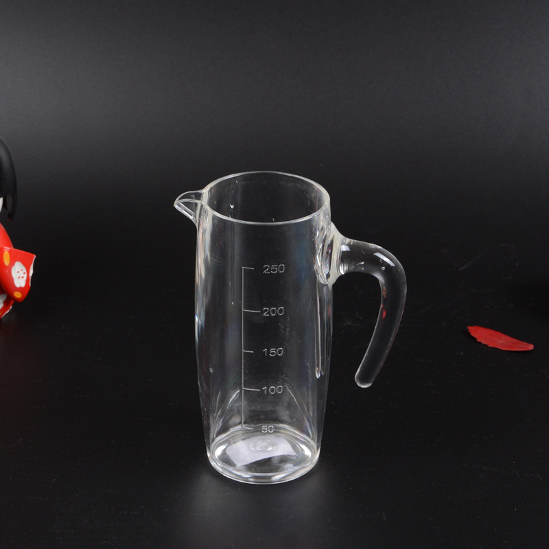 Vino de acrílico separador de vino de plástico jarra de vino blanco transparente mango vino olla con escala de fábrica al por mayor