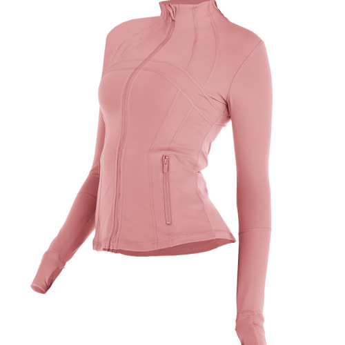 Autumn and winter yoga clothes yoga long-sleeved sweat-absorbent and moisture-wicking sports fitness clothes and jackets wholesale slim casual compression clothes
