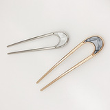 Японская ретро металлическая заколка для волос, китайская шпилька, аксессуар для волос, европейский стиль