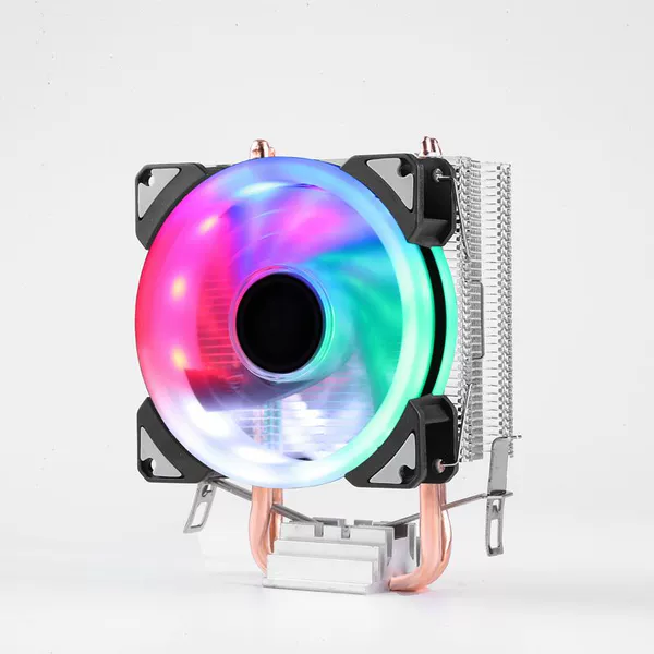 Две трубки, двойное кольцо RGB, 3-pin, один вентилятор