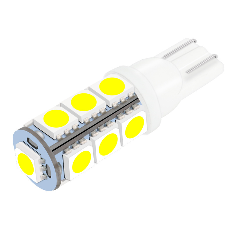 Suministro transfronterizo 5050 T10 ancho bombilla 13smd w5w brillante luz LED Modificación del coche luz de lectura