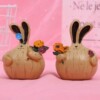 Resin craftsmanship Creative grocery Store Swing Garlic Rabbit Crafts Gift Cute Fat Rabbit KXY7PL9OKC