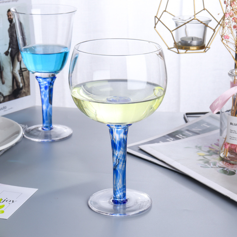 Lu jingcai flor semilla Copa artificial soplado Copa vino vidrio cristal vidrio hogar vidrio vino