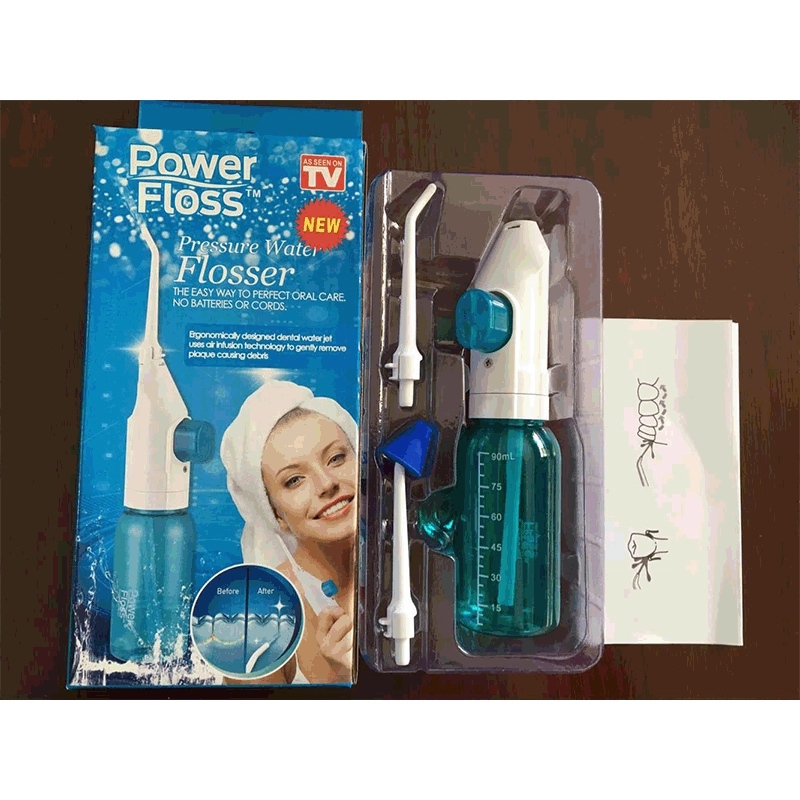 Электрический ирригатор POWER FLOSS для чистки зубов, носа и полости рта, а также электрический очиститель десен для чистки брекетов.