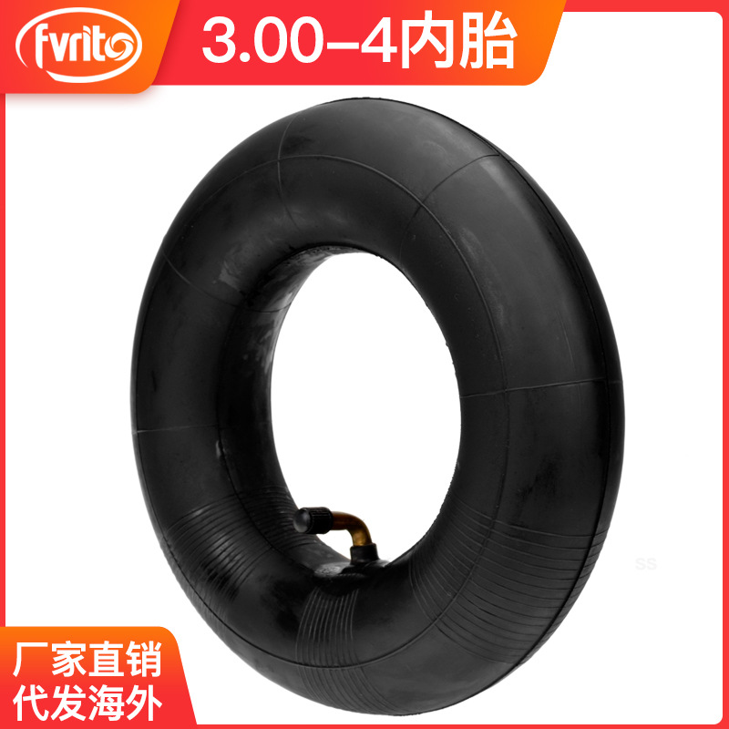 小四轮沙滩车滑板车手推老虎车3.00-4 260x 85弯嘴内胎inner tube